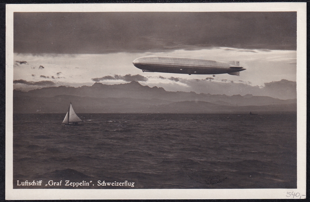 Liechtenstein Flugpost Zeppelinflüge Briefmarken