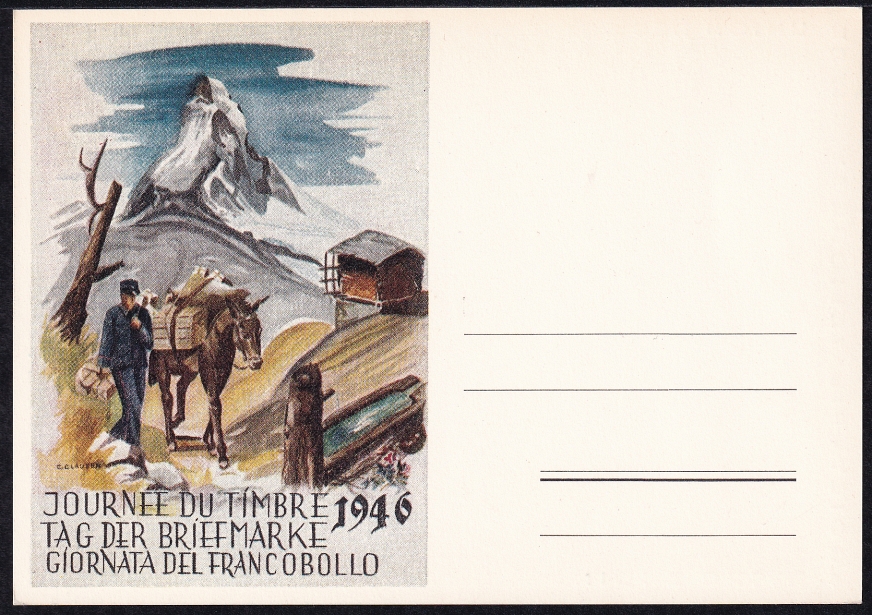 Schweiz Tag Der Briefmarke 1946 Karte Postfrisch Briefmarken