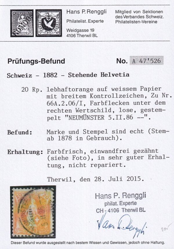 Stehende Helvetia Briefmarken World