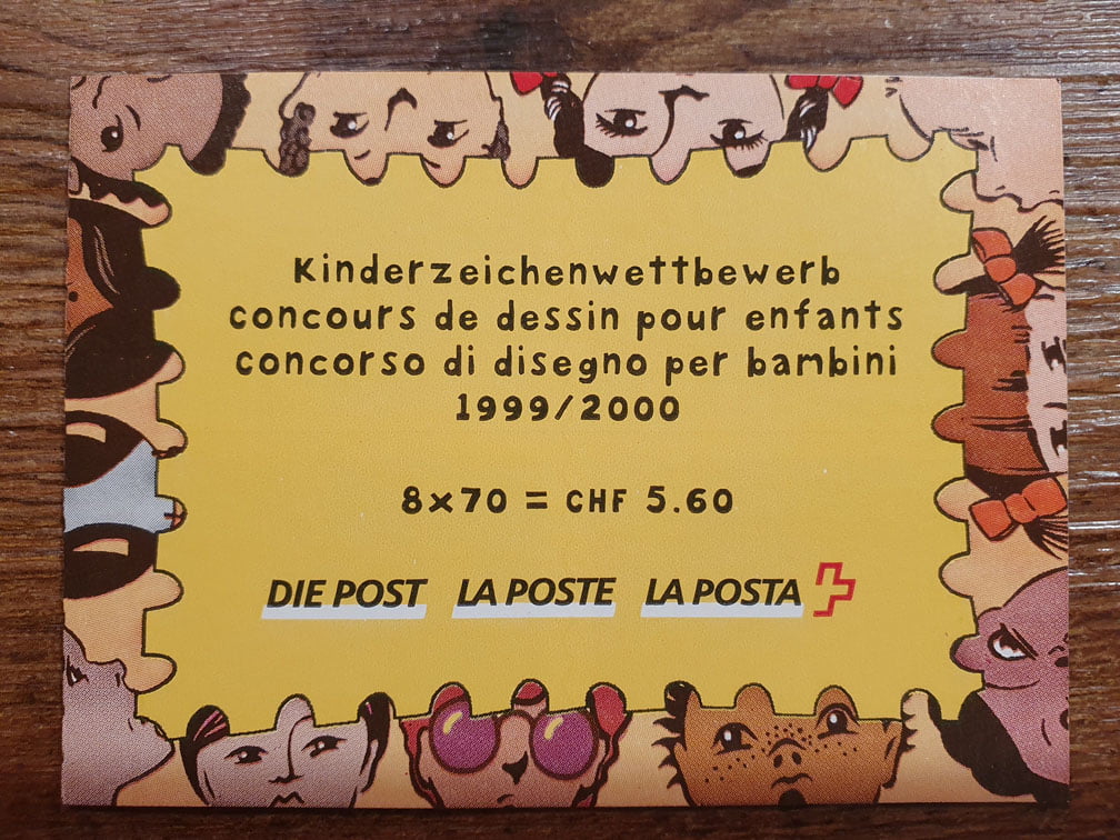 Schweiz Markenheftchen 2000 Nr. 69 mit 8 x 0.70er