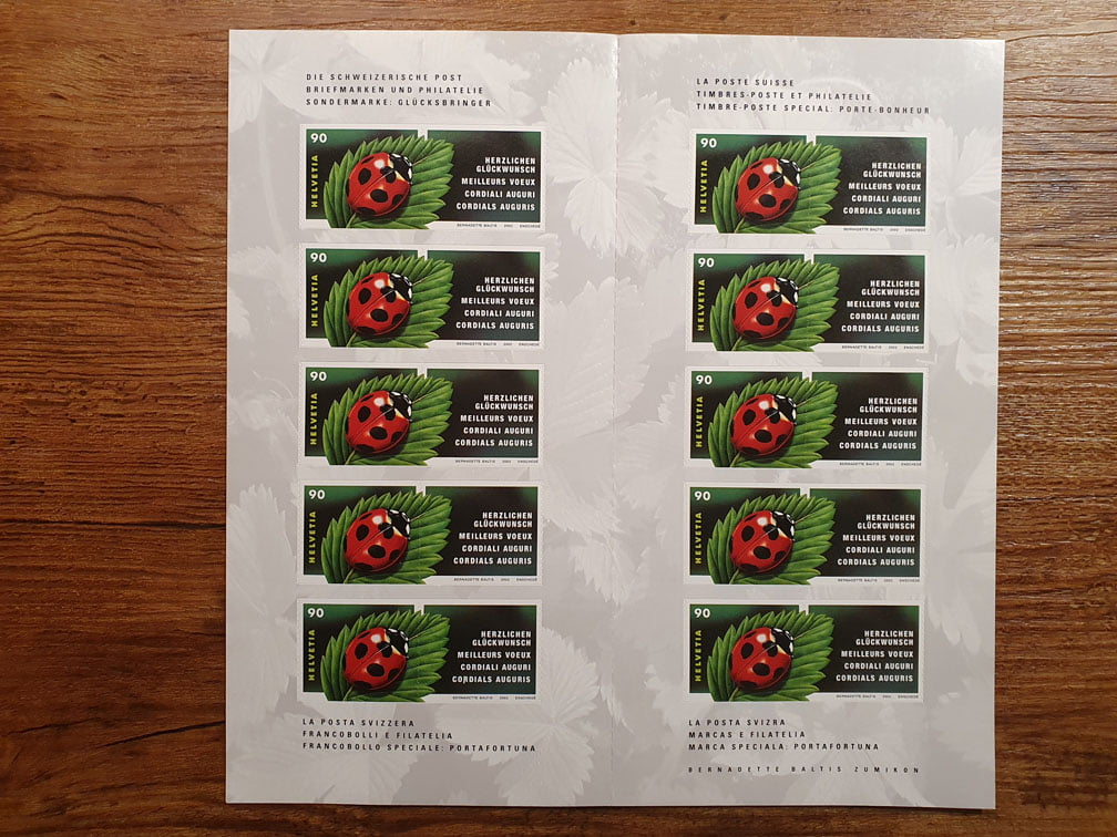 Schweiz Markenheftchen 2002 Nr. 74 mit 10 x 0.90er – Bild 2