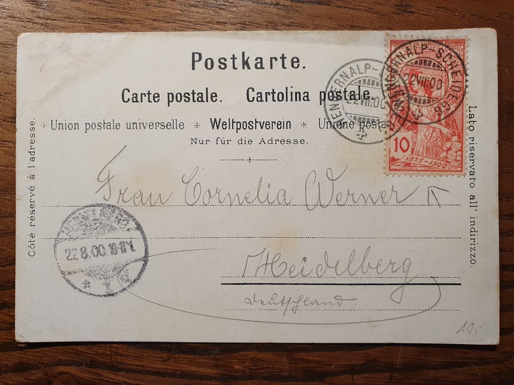 Schweiz Lithographie 1900 LAUTERBRUNNEN – Bild 2