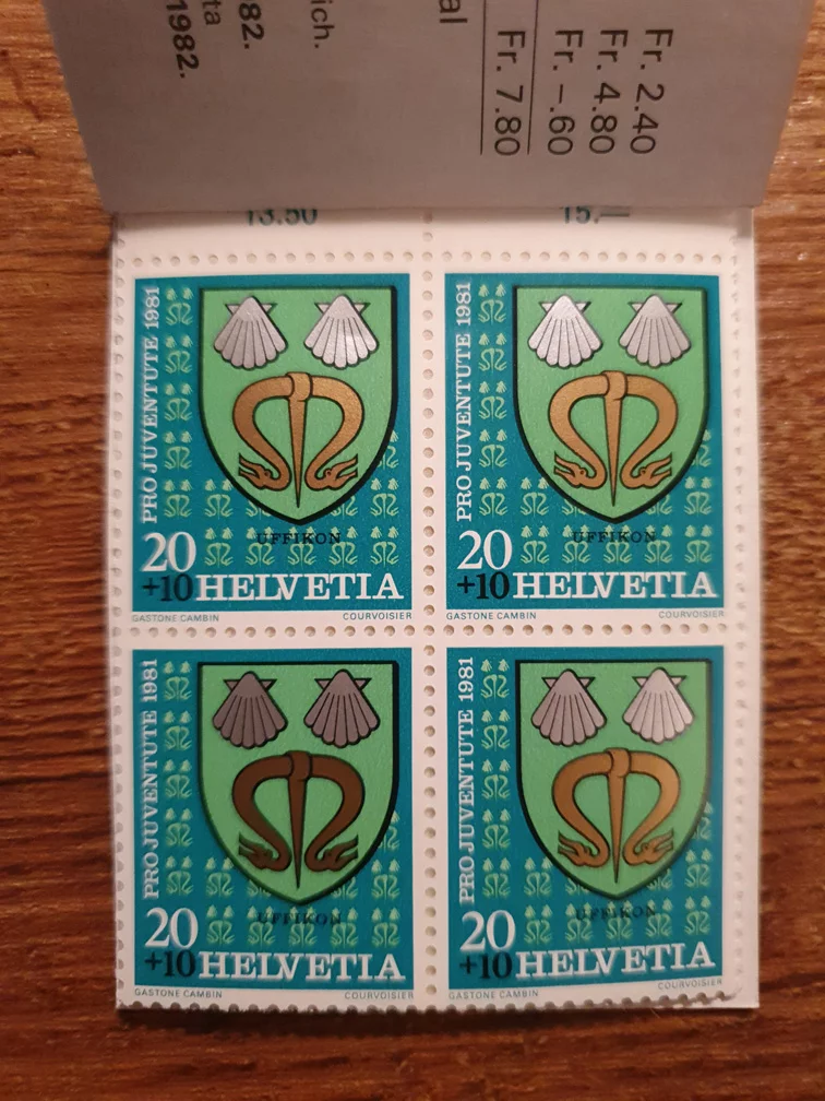 Schweiz Markenheftchen PJ 1981 Nr. WI/30 mit 8 x CHF 0.20er, 8 x CHF 0.40er – Bild 3