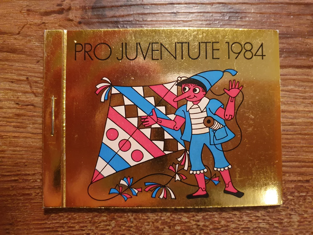 Schweiz Markenheftchen PJ 1984 Nr. WI/33 mit 4 x CHF 0.35er, 12 x CHF 0.50er
