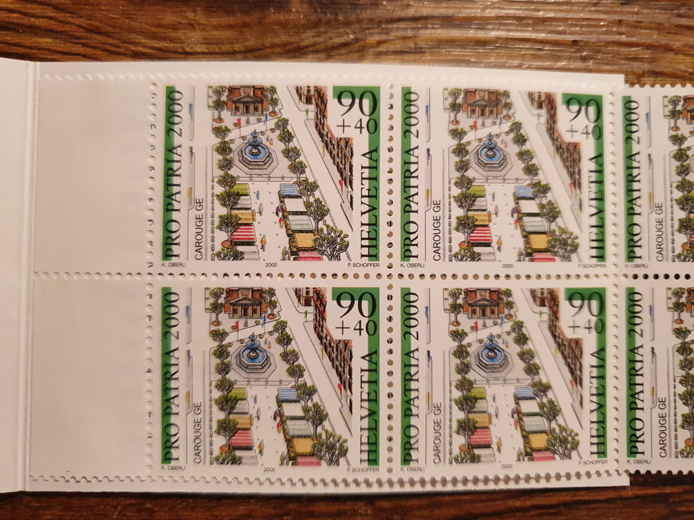 Schweiz Markenheftchen PP 2000 Nr. WII/12 mit 10 x 0.90er – Bild 3