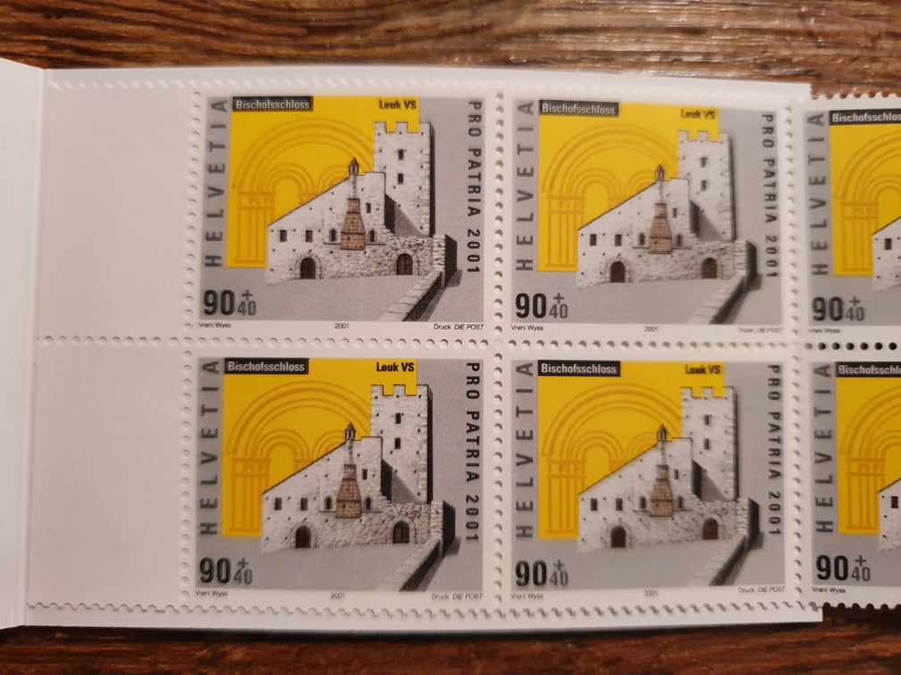 Schweiz Markenheftchen PP 2001 Nr. WII/13 mit 10 x 0.90er – Bild 3