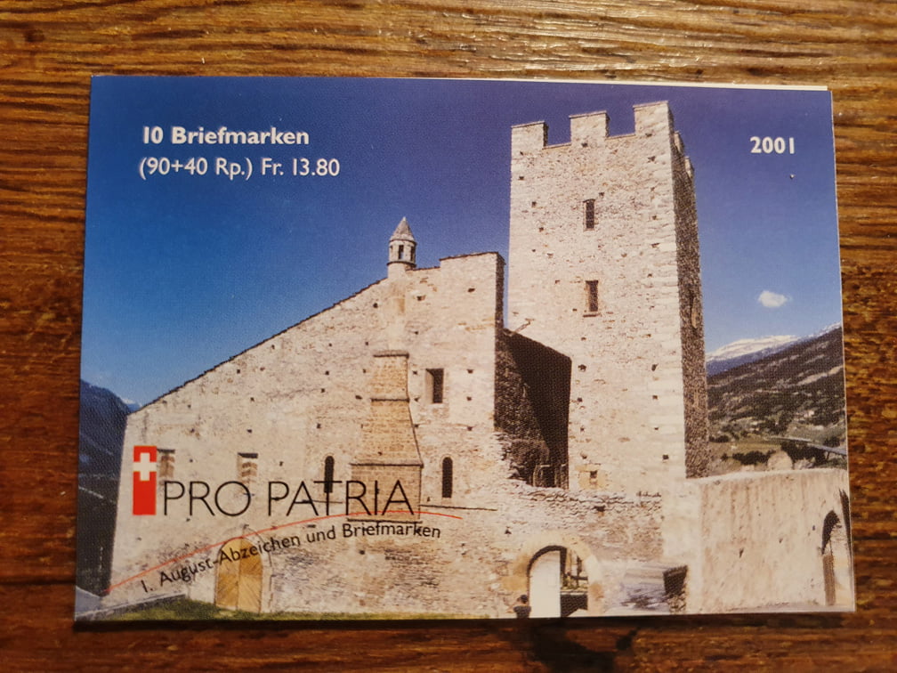 Schweiz Markenheftchen PP 2001 Nr. WII/13 mit 10 x 0.90er