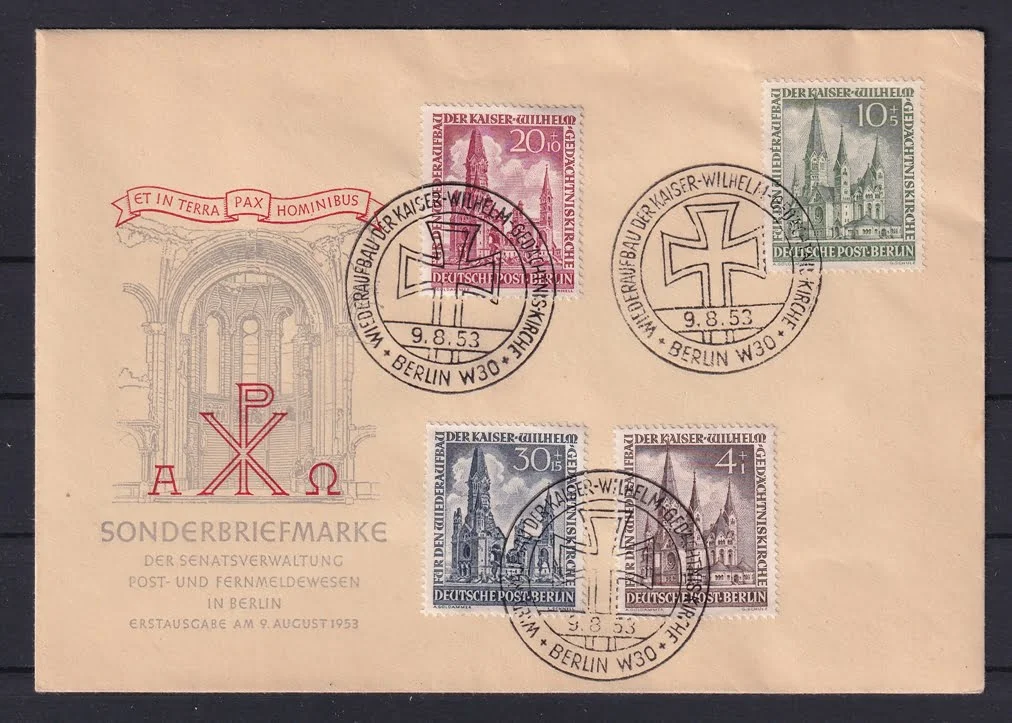 Berlin 1953 Nr. 106/09 amtl. FDC III