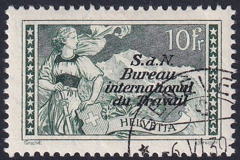 Dienst BIT (D IV) Nr. 30 gestempelt