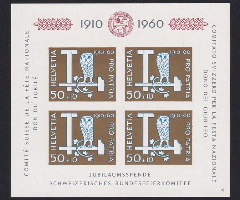 Pro Patria 1960 SBK Nr. B102 Block 17 postfrisch