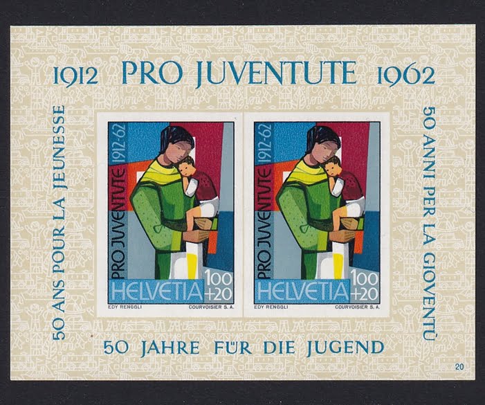 Pro Juventute 1962 SBK Nr. J199 Block 18 postfrisch