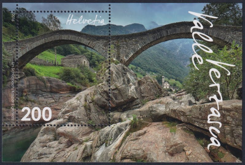 Schweiz 2016 Block 61 „Verzascatal“ Nr. 1608 postfrisch