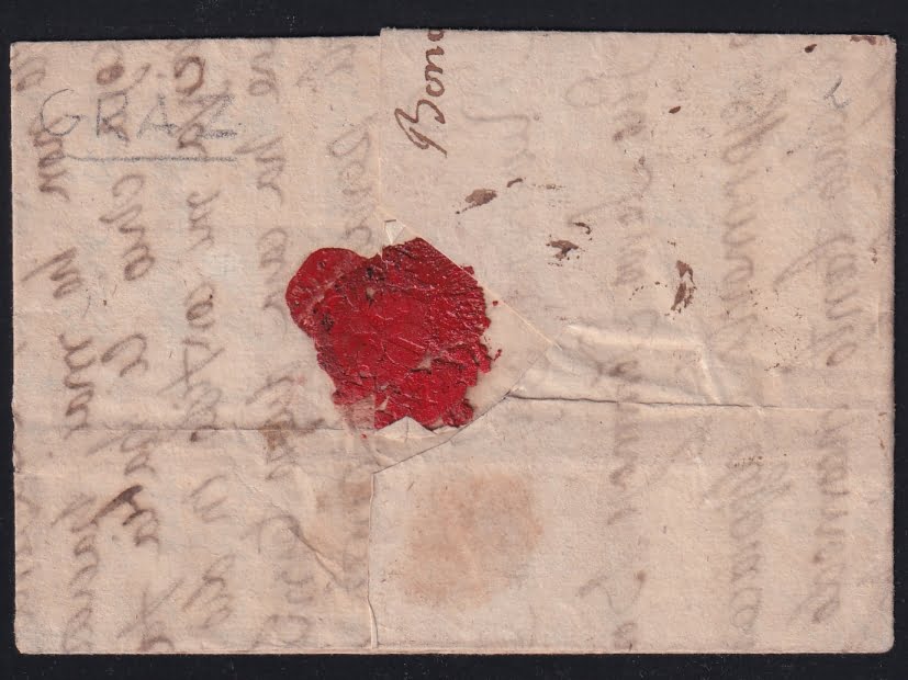 Vorphilatelie Österreich 27.11.1822 "Gratz" => "Brescia (Lombardei-Venetien)" – Bild 2