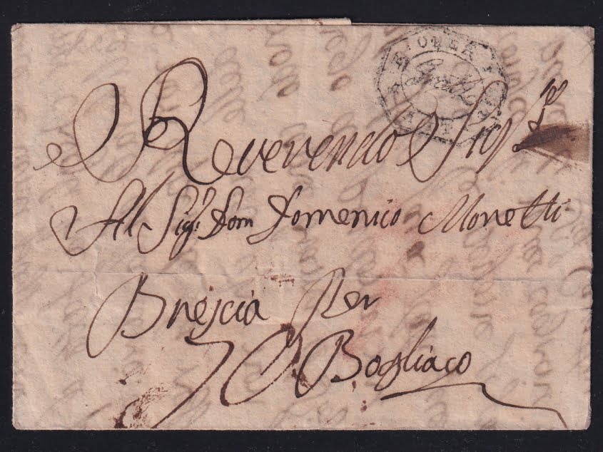 Vorphilatelie Österreich 27.11.1822 "Gratz" => "Brescia (Lombardei-Venetien)"