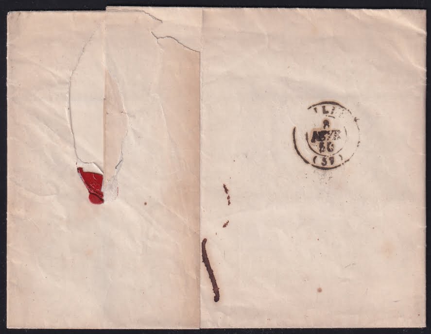 Vorphilatelie Österreich 30.01.1850 "Neugedein (Österreich-Ungarn)" => "Lille (Frankreich)" – Bild 2