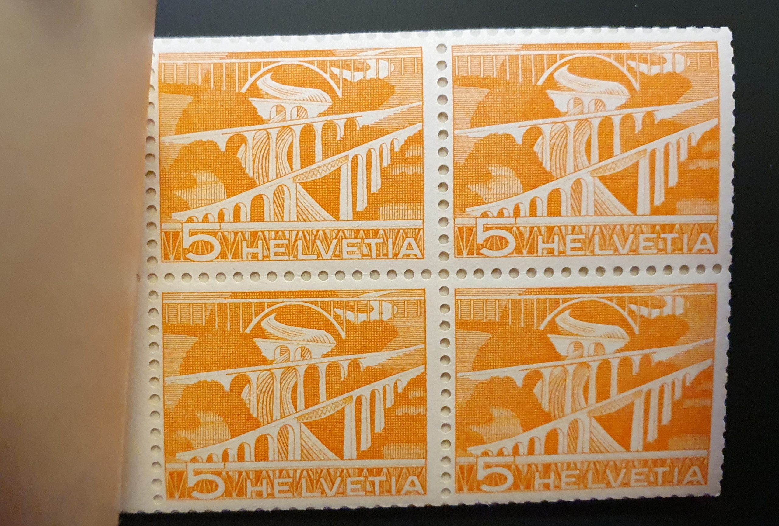 Schweiz 1950 Technik und Landschaft Markenheft 0-36 – Bild 3