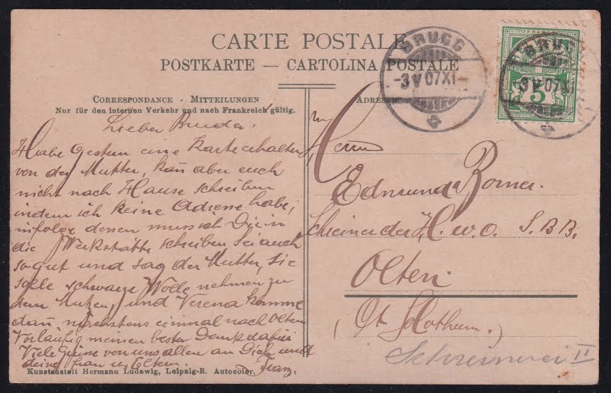 Schweiz Ansichtskarten Lithokarten, Baden mit Schloss Stein – Bild 2