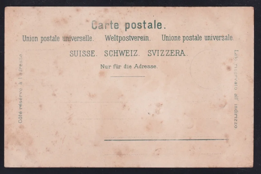 Schweiz Lithographie 1900 "Bundesschwur in HUTTWYL" – Bild 2