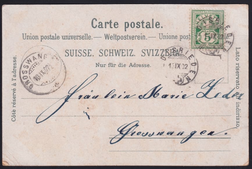 Schweiz Lithographien, Gruss aus HILDISRIEDEN – Bild 2