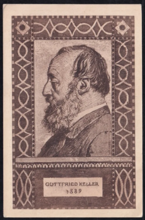 Bundesfeierkarten 1919 Keller 1889, Böcklin