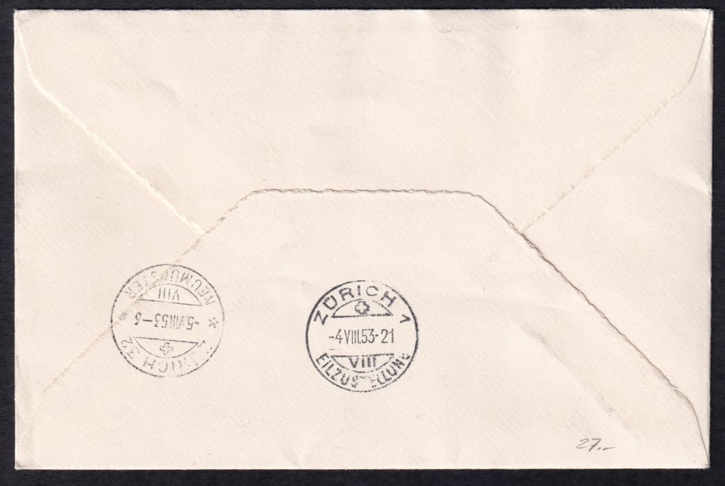 Liechtenstein, Pfadi, 1953, komplette Serie im Viererblock – Bild 8