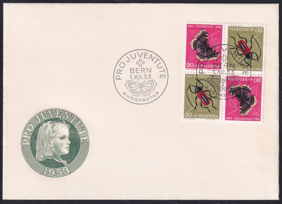 Schweiz Pro Juventute, illustrierter unadressierter FDC, 1953