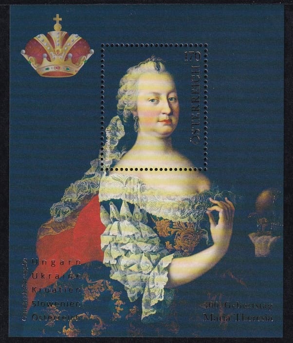 Österreich, Freimarken, 300. Geburtstag Maria Theresia