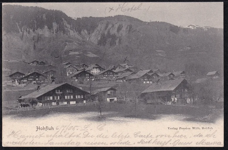 Ansichtskarte Schweiz 1905, Hohfluh sw-Foto