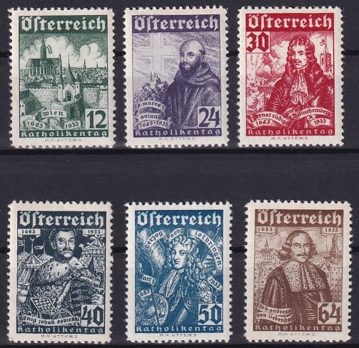 Österreich 1933, Katholikentag, komplette Serie