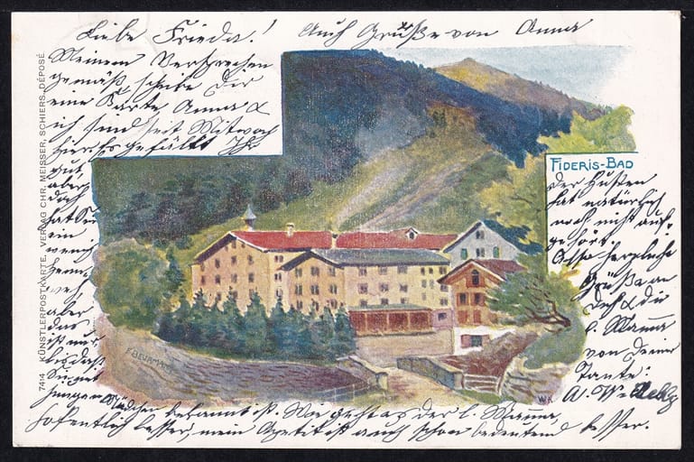 Lithokarten, Fideris-Bad - Briefmarken.world