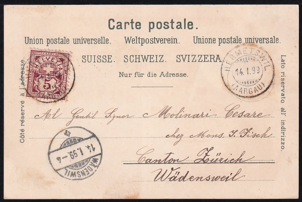 Lithokarten, Gruss aus Bremgarten – Bild 2