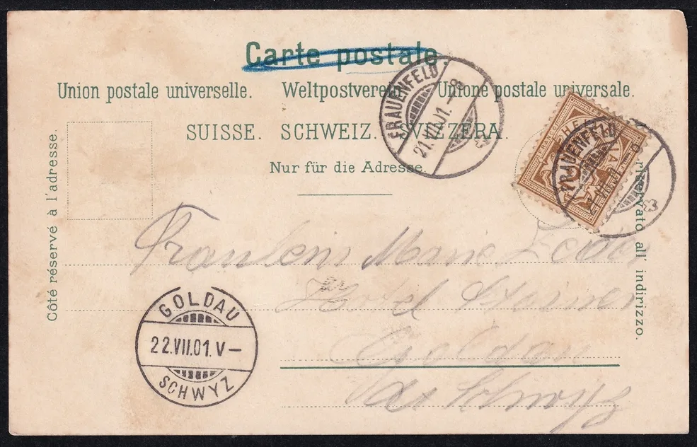 Lithokarten, Gruss aus Frauenfeld – Bild 2