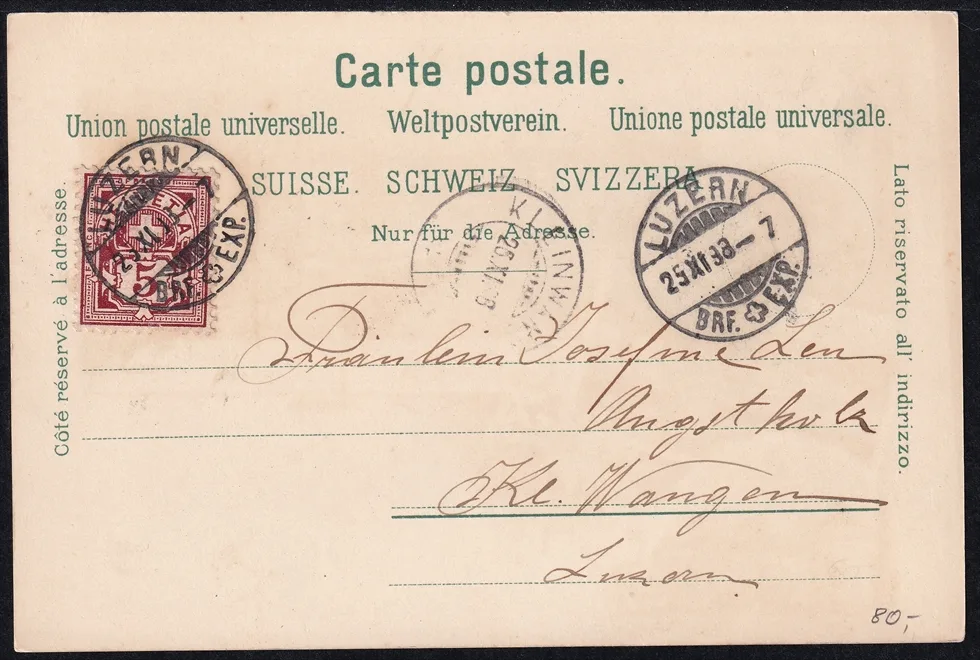 Lithokarten, Gruss aus Luzern – Bild 2