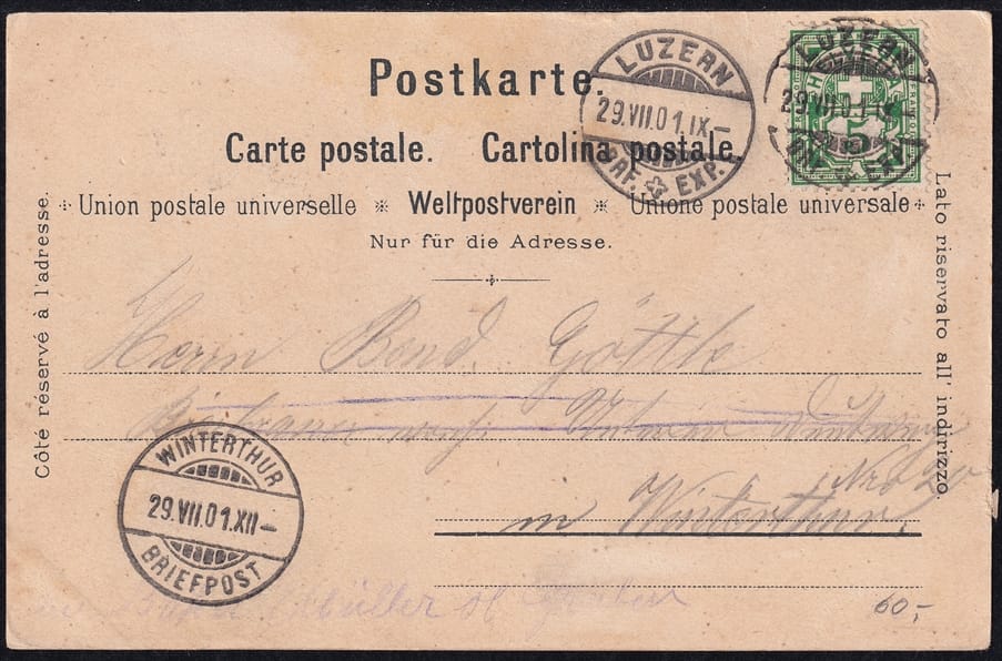 Lithokarten, Gruss aus Luzern – Bild 2
