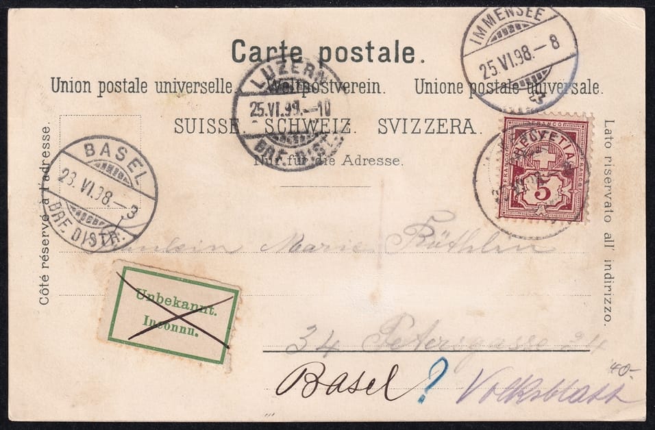 Lithokarten, Gruss aus Luzern – Bild 2