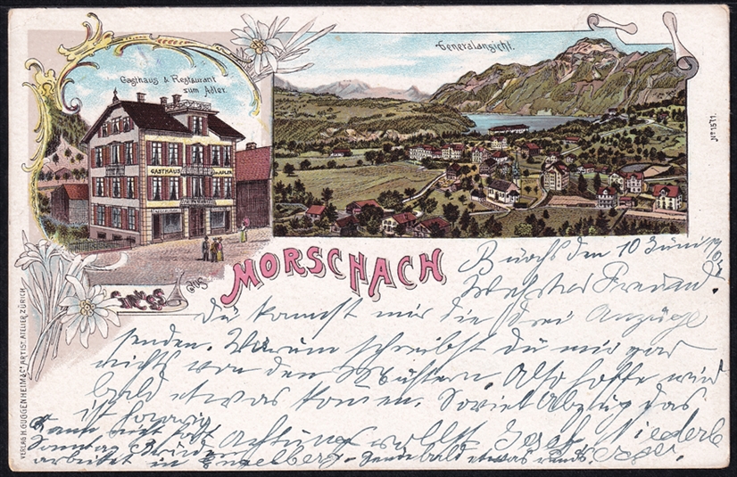Lithokarten, Gruss aus Morschach
