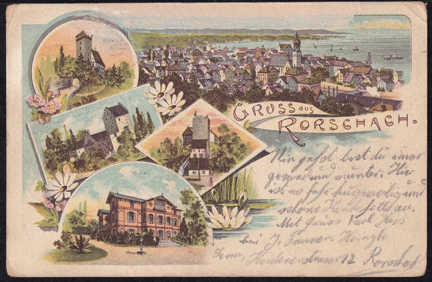 Lithokarten, Gruss aus Rorschach