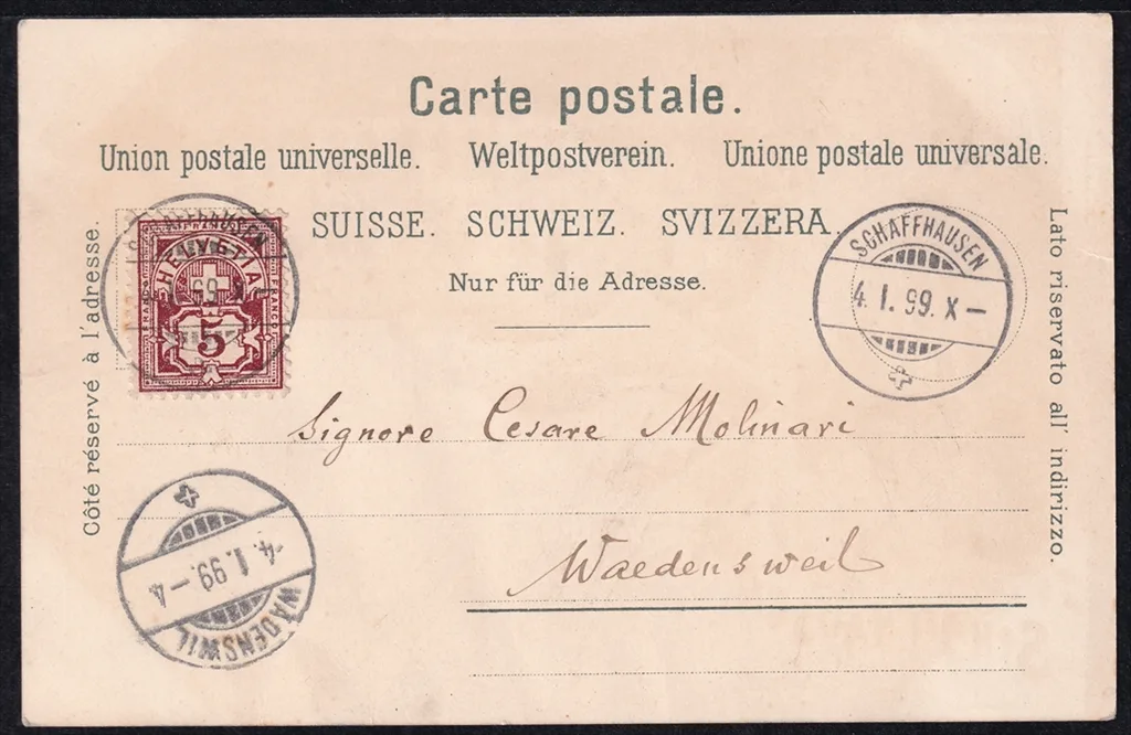 Lithokarten, Gruss aus Schaffhausen – Bild 2