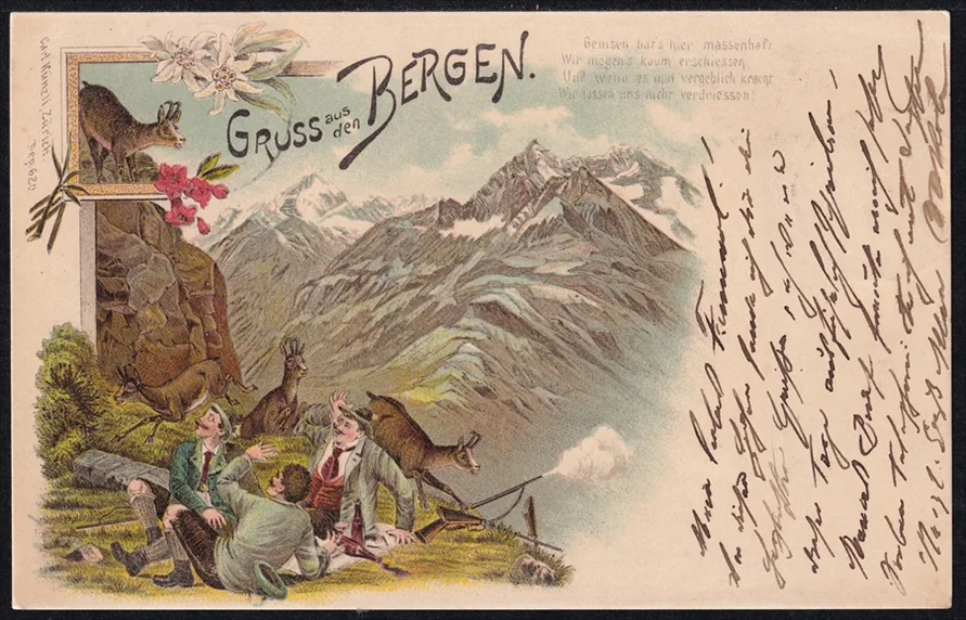 Lithokarten, Gruss aus den Bergen
