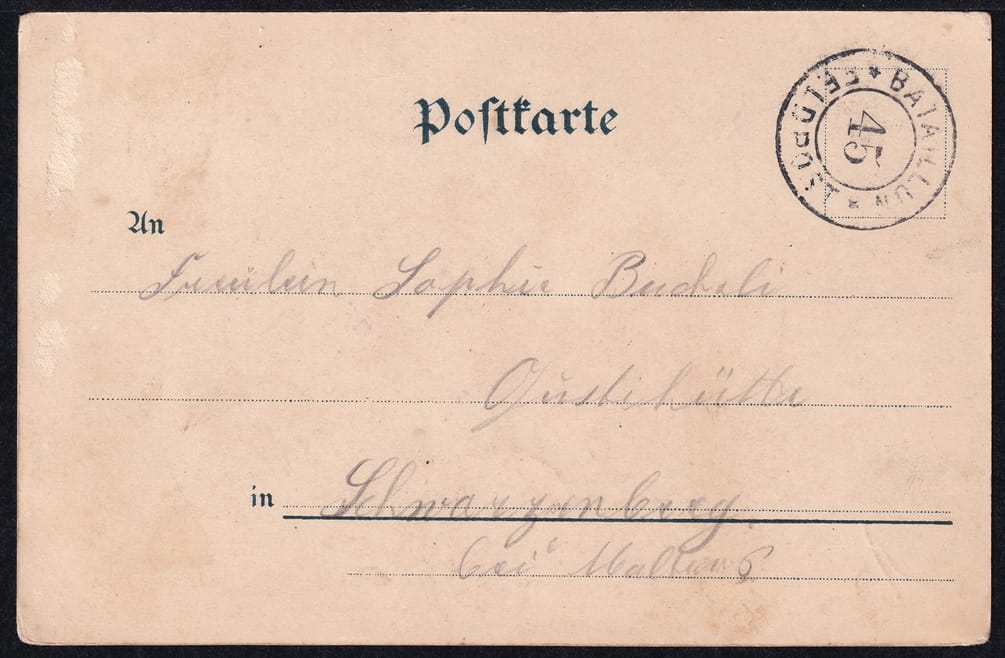 Lithokarten, Gruss vom Grenzacherhorn b/Basel – Bild 2