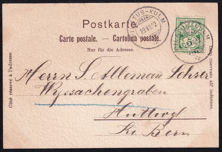 Lithokarten, Gruss vom Pilatus-Kulm – Bild 2