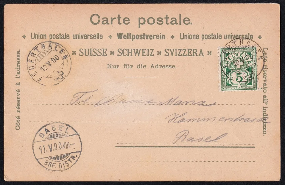 Lithokarten, Gruss vom Rheinfall – Bild 2