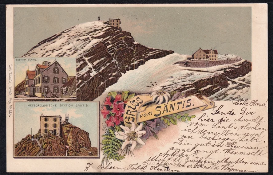 Lithokarten, Gruss vom Säntis