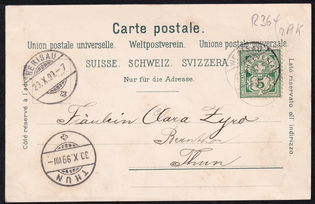 Lithokarten, Gruss vom Säntis – Bild 2