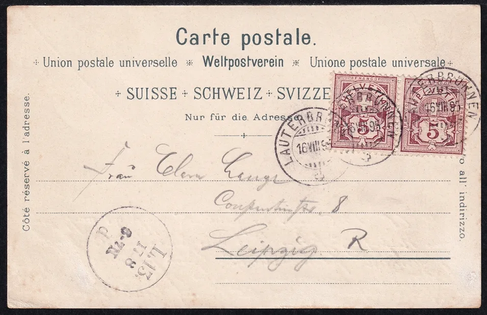 Lithokarten, Gruss von Mürren – Bild 2