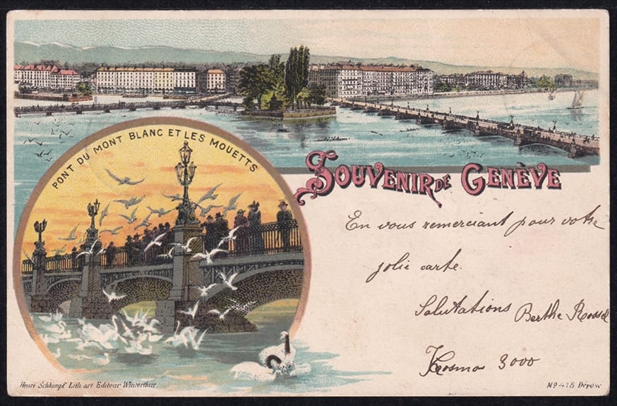 Lithokarten, Souvenier de Geneve