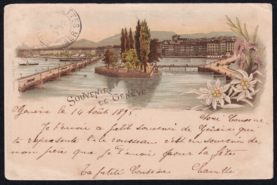 Lithokarten, Souvenier de Geneve