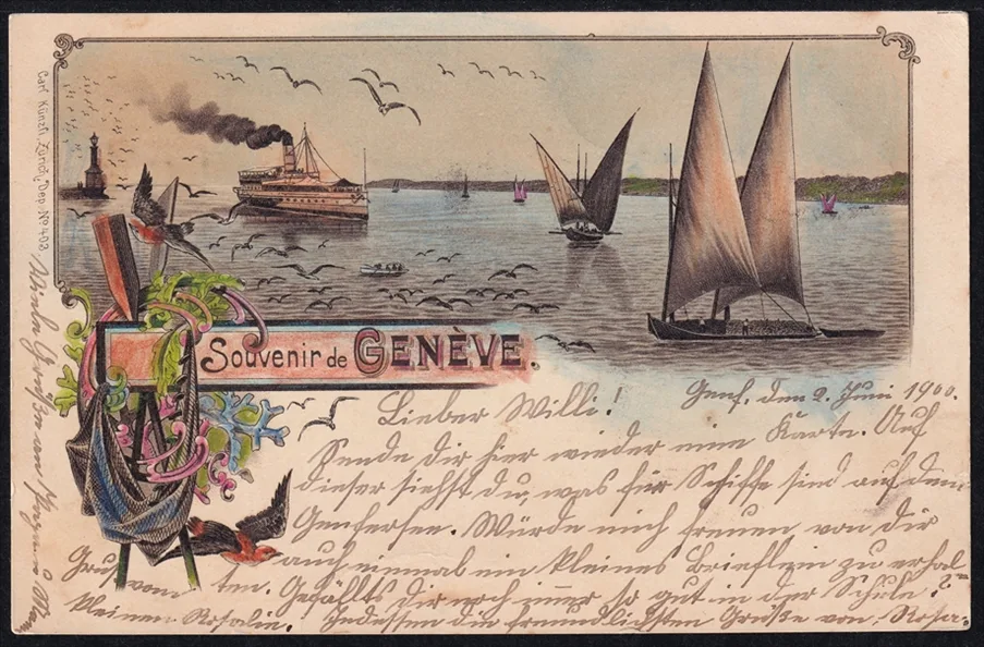 Lithokarten, Souvenier de Geneve