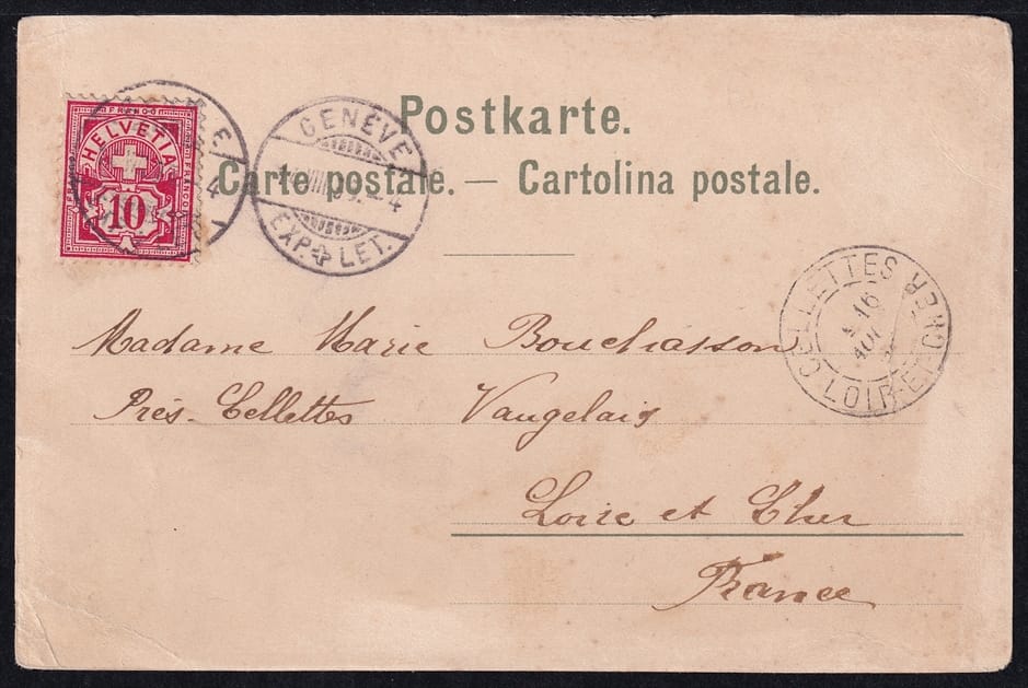 Lithokarten, Souvenier de Geneve – Bild 2