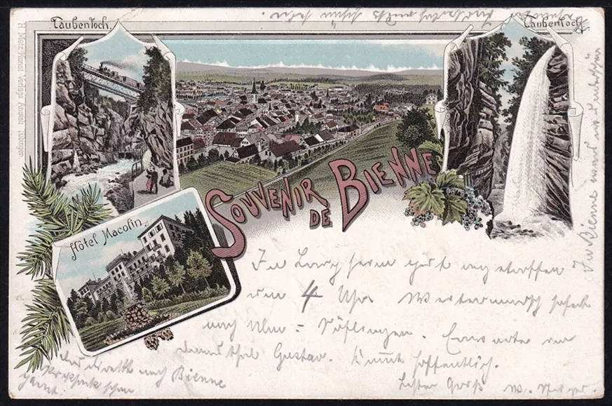 Lithokarten, Souvenir de Bienne